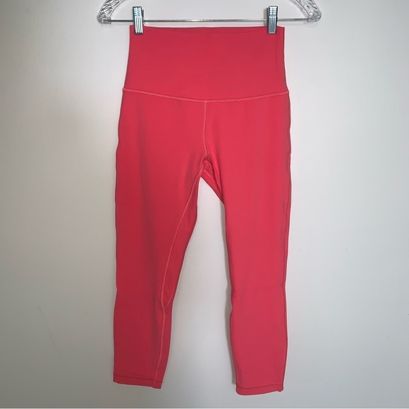Lululemon Align High-Rise Crop 23" Pale Raspberry 6 - Picture 2 of 13